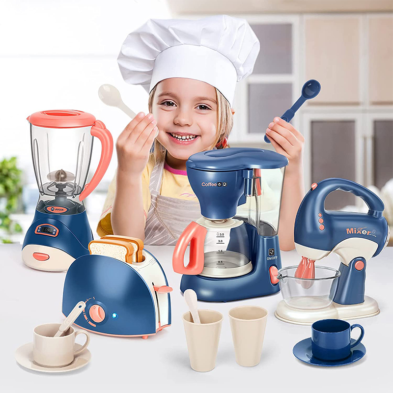 Kids Toys Kitchen Set - Mini elettrodomestici da cucina, set da