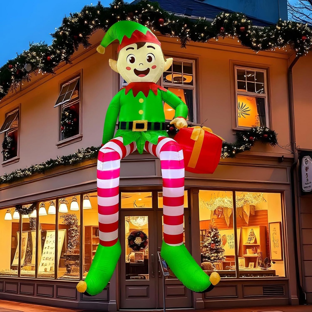 Kids Toys Xmas - Gonfiabili natalizi da 8 piedi seduti