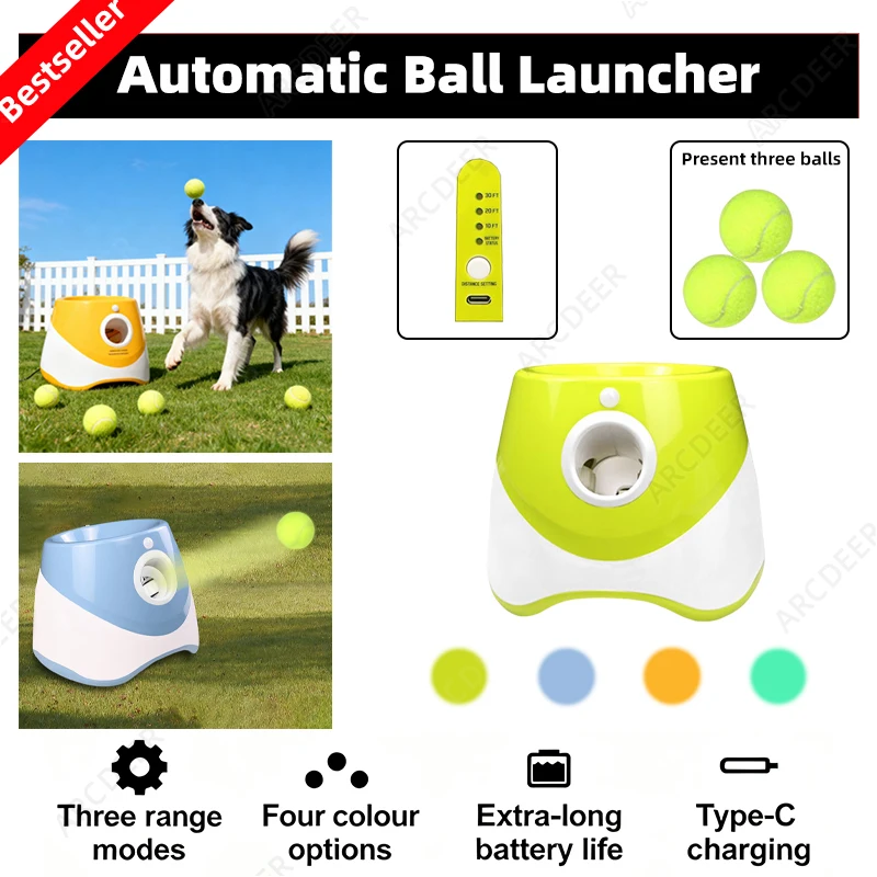 Catapult Launcher Toy - Lanciamoia automatico ricaricabile per cani: 3