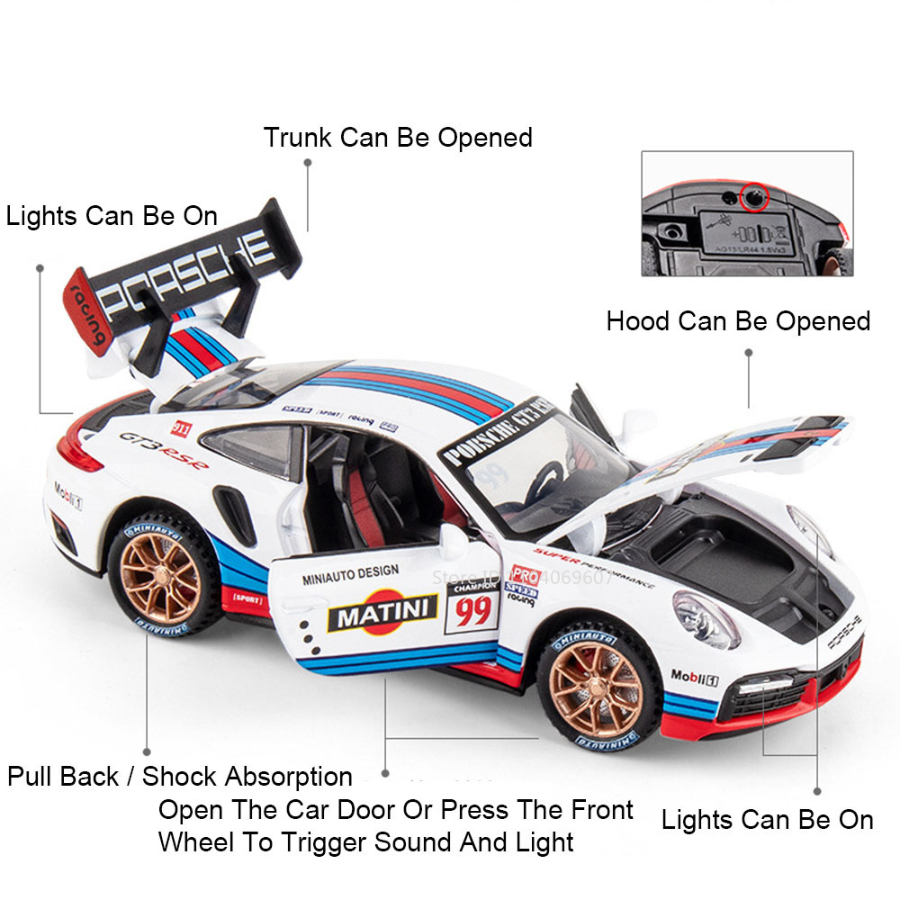 1:32 911 GT3 RSR Modello di au - Kids Toys 3 Year Old recensione e prezzo