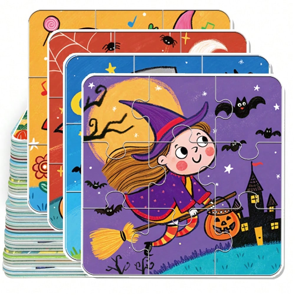 Puzzle di Halloween 4 in 1 per - Kids Toys Xmas recensione e prezzo